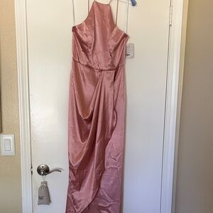 After Six Blush Pink Backless Dress
